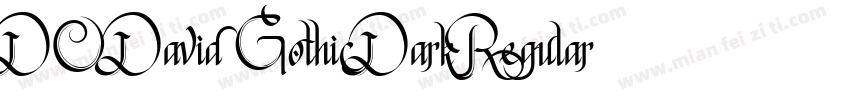 DO David Gothic Dark Regular字体转换